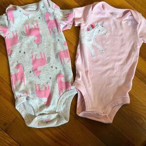 Carters Unicorn Bodysuits 